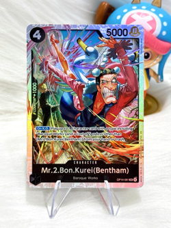 Mr.2.Bon.Kurei(Bentham) OP14-091 SR One Piece Card English NM/M - Image 1