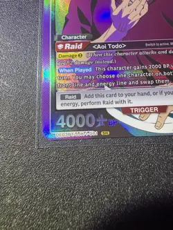 Aoi Todo Union Arena TCG Jujutsu Kaisen UE03BT/JJK-1-081 SR Holo English LP - Image 2