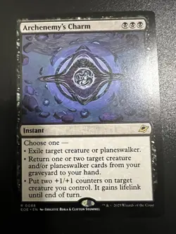 MtG Archenemy’s Charm, Edge of Eternities Rare Near mint - Image 1