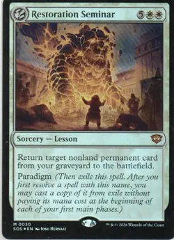 MTG: Secrets of Strixhaven: Foil Restoration Seminar: Lightly Played Condition - Image 1