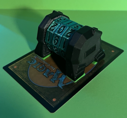 Spindown dial life counter - Tabletop/MTG - 3 Digit - Unique Metallic Turquoise - Image 4