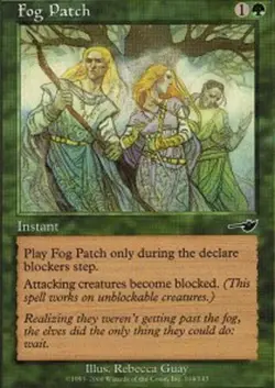 Fog Patch - Foil Magic mtg Moderate Play, English Nemesis x1 - Image 1