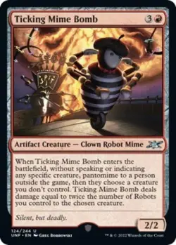 Ticking Mime Bomb - Near Mint MTG Unfinity - Image 1