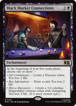 MTG Marvel Super Heroes Commander - Black Market Connections - Image 1