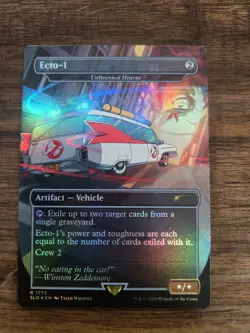 MTG - Ecto-1 (Unlicensed Hearse) - Secret Lair - Foil - Borderless - NM - Image 1