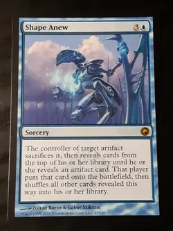 Shape Anew , Scars of Mirrodin , Light play , MTG, FREE SHIPPING - Image 1