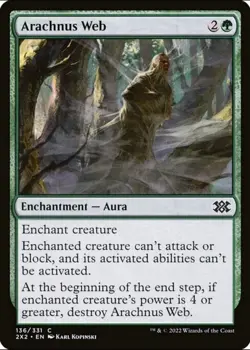 X 1 Arachnus Web NM-M Double Masters 136 MTG Magic The Gathering - Image 1