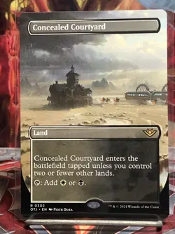 Concealed Courtyard (Non-foil) [Borderless] Outlaws of Thunder Junction 0302 MTG - Image 1