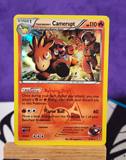 Pokemon TCG Team Magma's Camerupt 2/34 Double Crisis Basic HP110 Holo Rare - Image 1