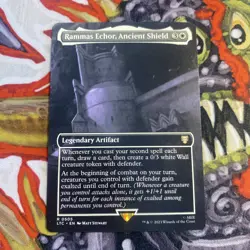 MTG - Rammas Echor, Ancient Shield Borderless Commander Lord Of The Rings NM - Image 1