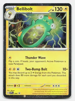 Bellibolt 094 Promo Scarlet & Violet Promo Pokemon Cosmo Holo NM - Image 1