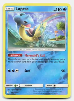 Lapras 36/236 Uncommon Unified Minds Pokemon Reverse Holo NM - Image 1