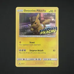 The Pokemon Company Detective Pikachu Stamped Holo Promo SM170 90HP EN 2019 - Image 1