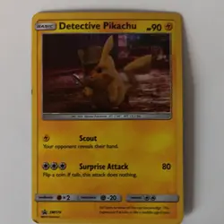 Pokemon TCG Detective Pikachu SM170 Detective Pikachu Holo Promo English HP 90 - Image 1