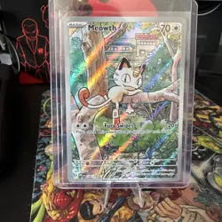 Meowth 106/094 Phantasmal Flames Pokemon Holo Uninori NM - Image 1