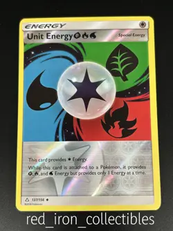 Unit Energy 137/156 Reverse Holo Uncommon Ultra Prism Sun & Moon Pokemon Card - Image 1