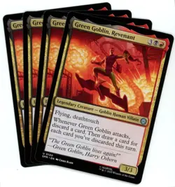 x4 Green Goblin, Revenant - 0130 - Marvel's Spider-Man - MTG - SHIPS NOW - Image 1