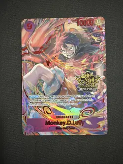 Monkey D. Luffy OP09-119 SEC One Piece 3rd ANNIVERSARY SET English - Image 1