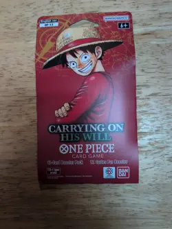One Piece single Blister pack : Carrying On His Will OP-13 Factory Sealed - Image 1