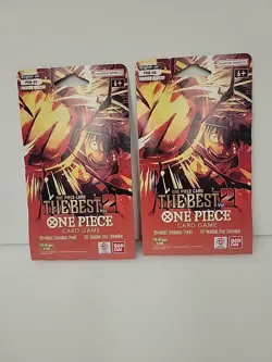 LOT OF 2: One Piece TCG PRB-02 The Best Vol. 2 Sleeved Booster Pack English New - Image 1