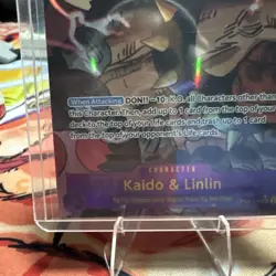 One Piece CCG Kaido & Linlin Character OP08-119 Secret Rare Alt Art Foil English - Image 4