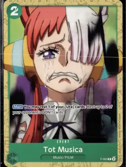 Tot Musica P-060 Promo Starter Deck 16: GREEN Uta One Piece Near Mint - Image 1