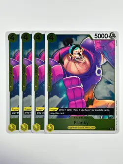 Franky OP07-107 Franky 500 Years In The Future English One Piece TCG X4 Playset - Image 1