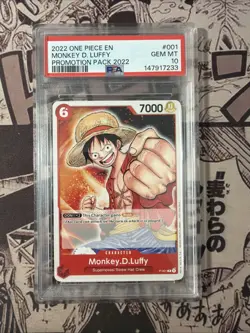 PSA 10 Monkey.D.Luffy (Promotion 2022) P-001 One Piece Promo Pre-Errata - Image 1