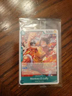 Monkey D Luffy P-135 Promo Sealed With Rainbow Leader One Piece OP16 Pre-release - Image 1
