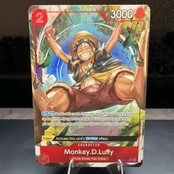 Monkey D. Luffy OP06-013 Wings of the Captain Rare Alt Art Foil EN 3000/3 - Image 1