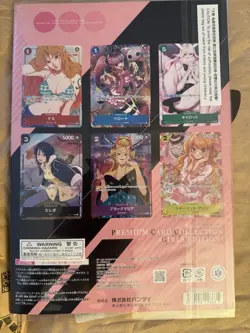 ONE PIECE Card Game Premium Collection Girls Edition For Asia Set of 6 Sealed JP - Image 2