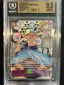 One Piece TCG Enel OP15-118 SEC AA Manga Foil ENG BGS 9.5 - Image 1