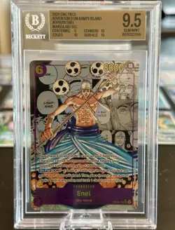 One Piece TCG Enel OP15-118 SEC AA Manga Foil ENG BGS 9.5 - Image 3