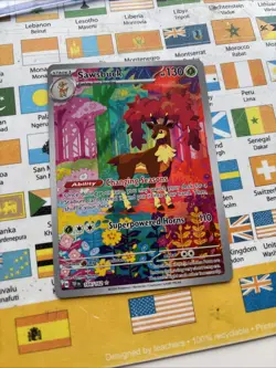 Pokemon TCG Sawsbuck S&V-Temporal Forces Holo Illustration Rare Card 166/162 - Image 1