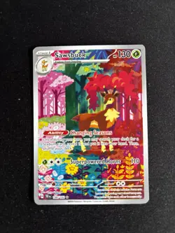 Sawsbuck 166/162 S&V Temporal Forces Illustration Rare Pokemon TCG Card - Image 1