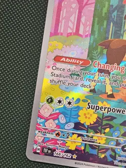 Pokemon TCG Sawsbuck S&V-Temporal Forces Holo Illustration Rare Card 166/162 - Image 2