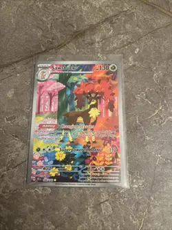 Pokemon TCG Sawsbuck S&V-Temporal Forces Holo Illustration Rare Card 166/162 - Image 1
