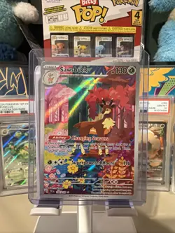 Pokemon TCG Sawsbuck S&V-Temporal Forces Holo Illustration Rare Card 166/162 - Image 2