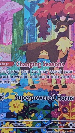 Sawsbuck 166/162 S&V Temporal Forces Illustration Rare Pokemon TCG Card - Image 2
