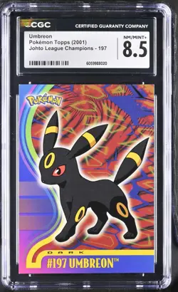 Pokemon Umbreon 197 Topps Johto League Champions - CGC 8.5 - Image 1
