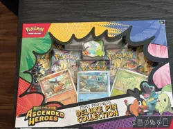 Pokemon TCG Ascended Heroes First Partner Deluxe Pin Collection Box Sealed New - Image 1