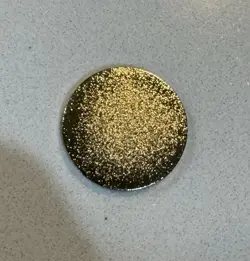 Pokemon TCG Metal Status Coin Poison Skull Gold White C22 - Image 2