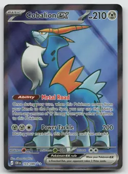 Cobalion ex 103/086 Holo Chaos Rising Pokemon NM - Image 1