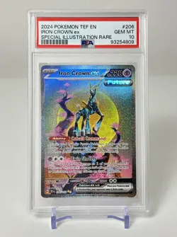 Iron Crown ex 206/162 Temporal Forces SIR PSA 10 Pokemon TCG - Image 1