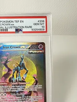 Iron Crown ex 206/162 Temporal Forces SIR PSA 10 Pokemon TCG - Image 3
