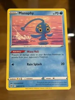 Manaphy Rare SWSH09: Brilliant Stars 041/172 Pokemon Card - Image 1