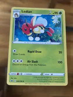 Ledian - 005/198 - Uncommon Chilling Reign Pokemon TCG Buy 2 Get 1 Free - Image 1