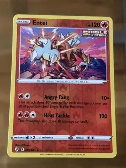 ENTEI 019/203 Evolving Skies - Rev Holo - Pokemon Card - Image 1