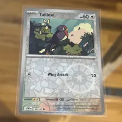 Taillow 156/182 Pokemon Sv10: Destined Rivals Reverse Holo Pokemon Card - Image 1