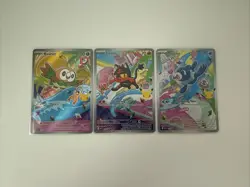 Pokemon TCG Rowley Litten Popplio First Partner Series 1 Alola Gen 7 Starters - Image 1